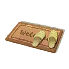 Welcome mat symbolizing a welcome to the Tilt app